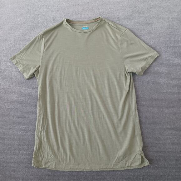 Icebreaker 125 Cool-Lite T-Shirt Mens M Mint Green Merino Wool Blend Stretch - Picture 1 of 10